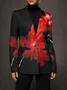 Urban Floral Blazer With Pockets