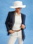 Regular Plain Visor Pearl Hat