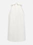 Urban Plain Irregular Craftsmanship Halter Tank Top