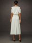 Urban A-line Belted Mid Skirt