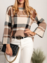 Regular Fit Crew Neck Simple Long Sleeve Sweater
