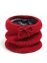 Women Warmth Faux Fur Neck Gaiter Knitted Hat