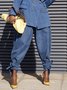 Plain Denim Urban Loose Jeans