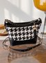 Leopard Clutch Bag Braided Chain Cross Body Bag