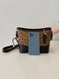 Leopard Clutch Bag Braided Chain Cross Body Bag