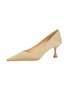 Women Minimalist Wineglass Heel Shallow Pumps