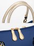 Elegant Artificial Patent Leather Handbag Commuting Crossbody Bag