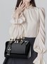 Elegant Artificial Patent Leather Handbag Commuting Crossbody Bag