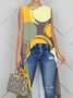 Abstract Polka Dots Printing Loose Casual Shirt