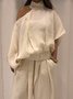 Casual Off Shoulder Halter Loose Linen Blouse