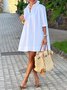 Urban Daily Loose Plain Shirt Dress