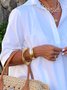 Urban Daily Loose Plain Shirt Dress