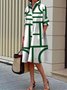 Versatile Classic Button-Front Shirt Dress with Pocket