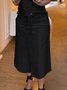 Urban A-line Belted Mid Skirt