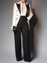 Urban Tuxedo Color Block Lapel Collar Blazer