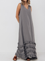 STYLE WE x CHILLINEN |Linen Regular Fit Dress With No