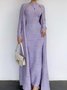Elegant Loose Plain Kimono No Dress