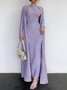 Elegant Loose Plain Kimono No Dress