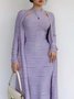 Elegant Loose Plain Kimono No Dress