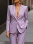 Urban Plain Lapel Collar Blazer