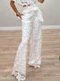 Urban  Lace Straight  Fashion Pants