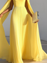 Elegant Plain Ruched Off The Shoulder Maxi Dress