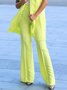 Urban Plain Wide Leg Pants