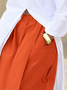Casual Cotton Wide-Leg Cropped Pants