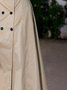 Urban Plain Buttoned Strapless Maxi Dress