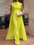Elegant Tailored Jumpsuit & Cape Set – Wedding & Formal Occasion Outfit