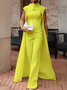 Elegant Tailored Jumpsuit & Cape Set – Wedding & Formal Occasion Outfit