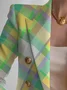 Urban Printing Plaid Lapel Collar Blazer