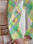 Urban Printing Plaid Lapel Collar Blazer