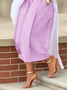 Casual Cotton Wide-Leg Cropped Pants