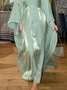 Urban Plain Crew Neck Maxi Dress