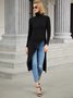 Fall Long Sleeve Simple Turtleneck Daily Simple Daily Top